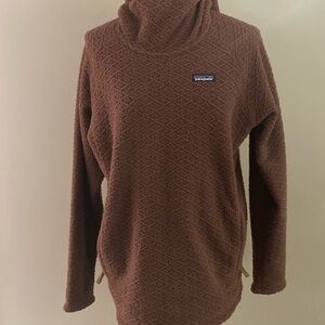 Patagonia Women's Cowl Neck Sweater in Rich Brown